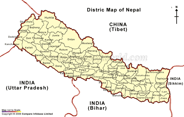 Nepal  Map